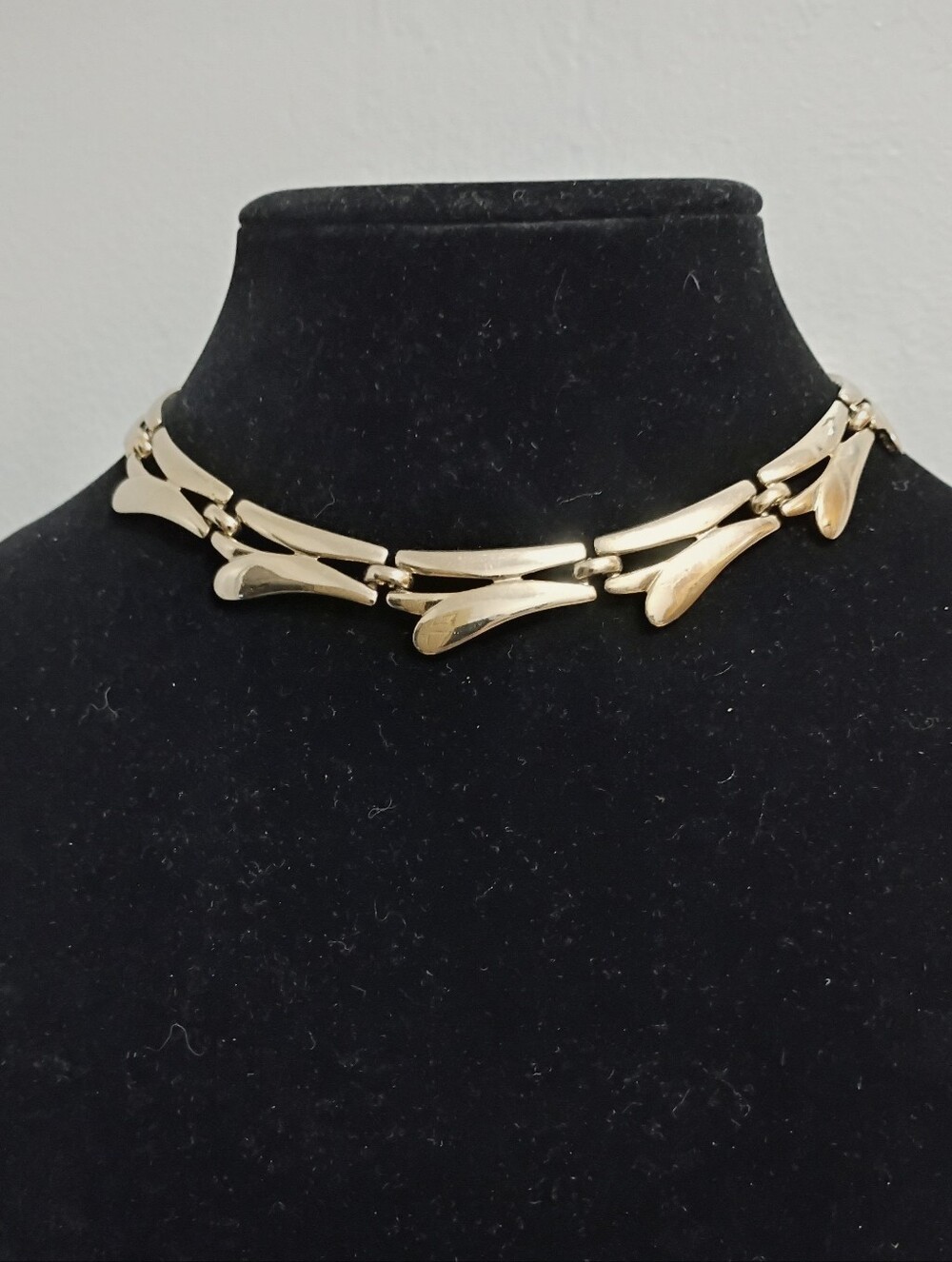 Vintage Monet Silver Toned Adjustable Choker Necklace SIGNED